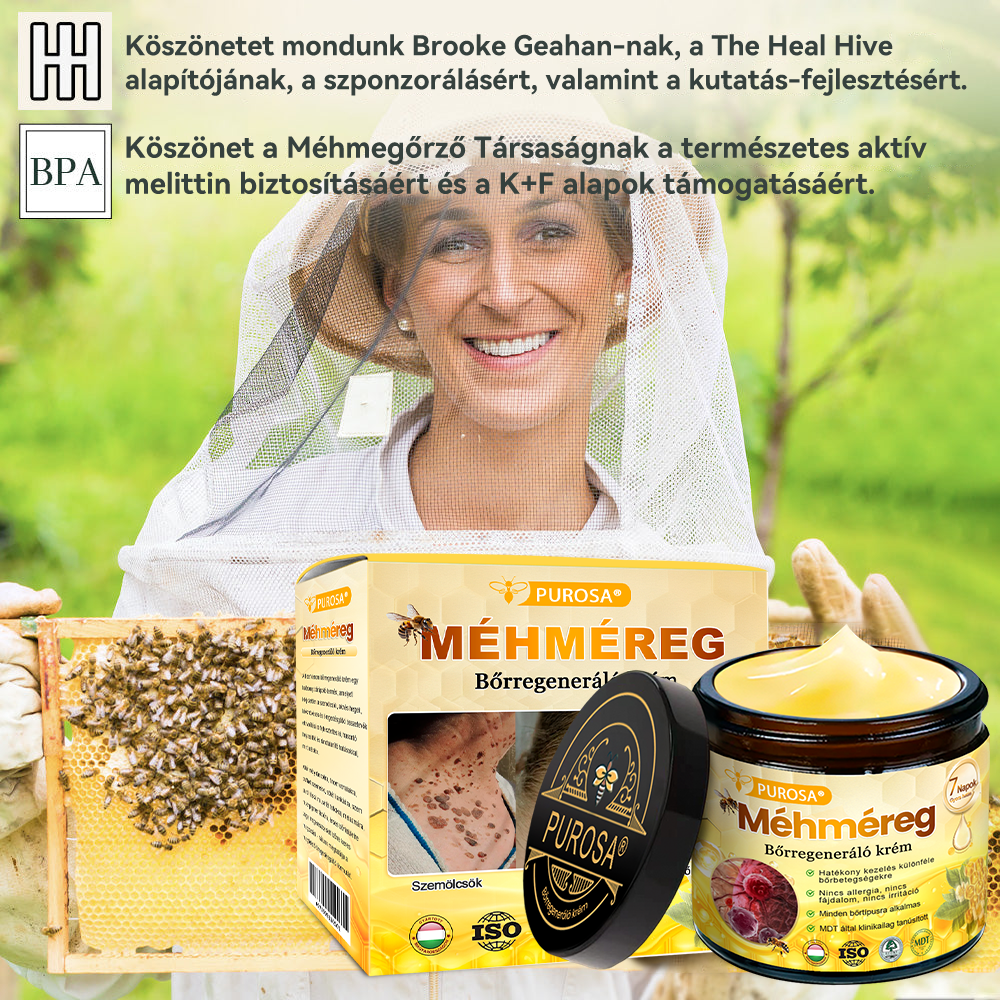 🐝PUROSA® Méhméreg Bőrmegújító Krém|Teljes körű megoldás a makacs bőrproblémák, például az öregedés, ekcéma, hegek és pikkelysömör ellen